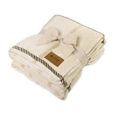 Elegant Lodge Throw Blanket - Calm Lodge Cream