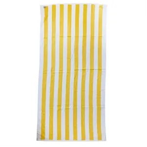 Promotional Cabana Stripe Velour Towel (30 X 60)