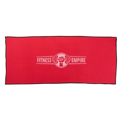 Oversized Waffle Weave Sport Towel